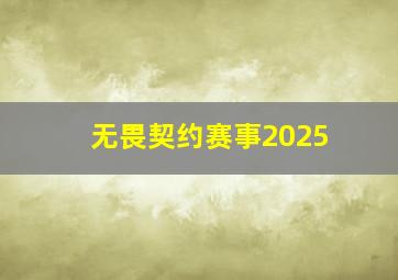 无畏契约赛事2025