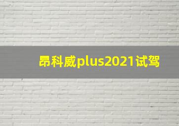 昂科威plus2021试驾