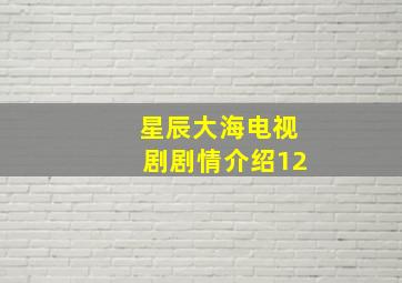 星辰大海电视剧剧情介绍12