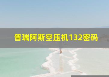 普瑞阿斯空压机132密码