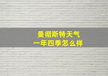 曼彻斯特天气一年四季怎么样