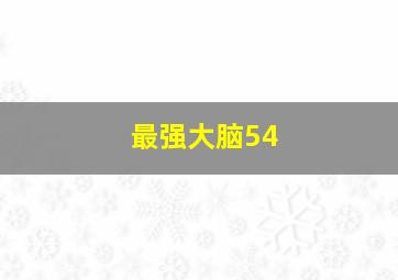 最强大脑54