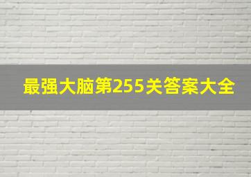 最强大脑第255关答案大全