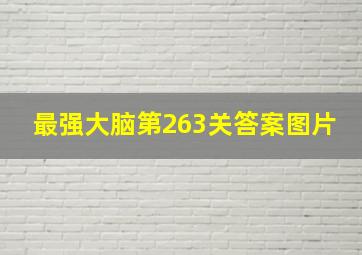 最强大脑第263关答案图片