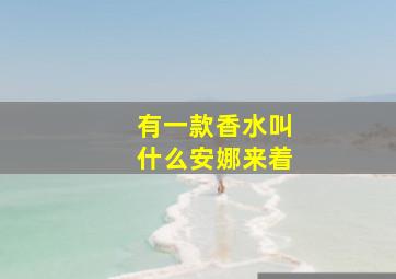 有一款香水叫什么安娜来着