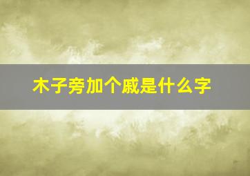 木子旁加个戚是什么字