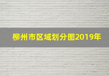 柳州市区域划分图2019年