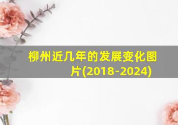 柳州近几年的发展变化图片(2018-2024)