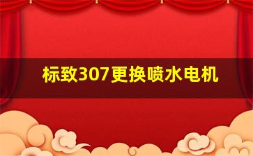 标致307更换喷水电机