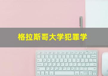 格拉斯哥大学犯罪学