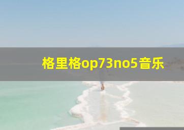 格里格op73no5音乐