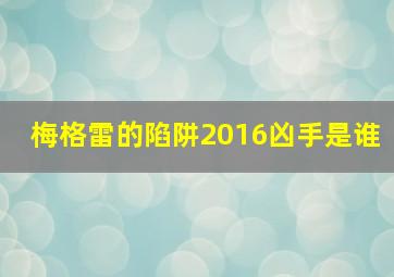 梅格雷的陷阱2016凶手是谁