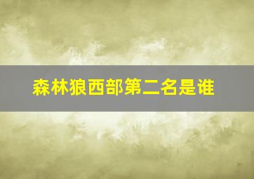 森林狼西部第二名是谁