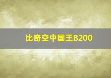 比奇空中国王B200