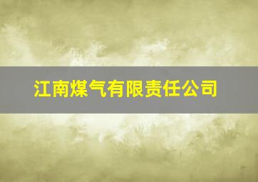 江南煤气有限责任公司