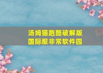 汤姆猫跑酷破解版国际服非常软件园