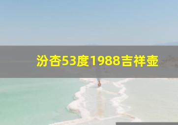 汾杏53度1988吉祥壶