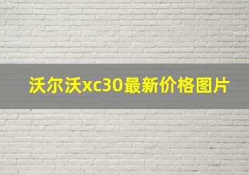 沃尔沃xc30最新价格图片