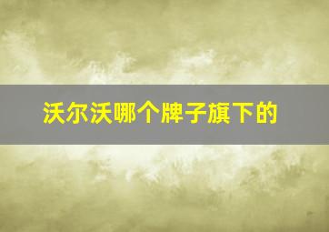 沃尔沃哪个牌子旗下的