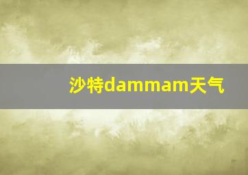 沙特dammam天气