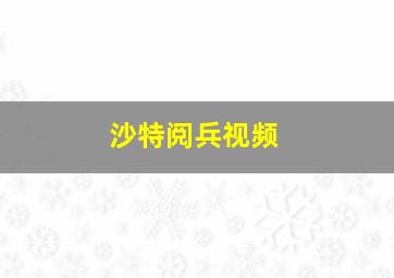 沙特阅兵视频