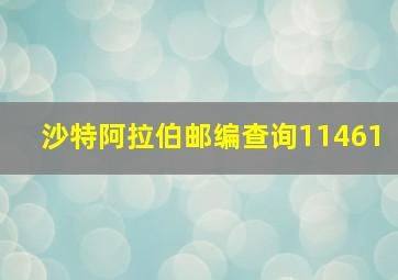 沙特阿拉伯邮编查询11461