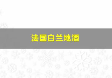 法国白兰地酒