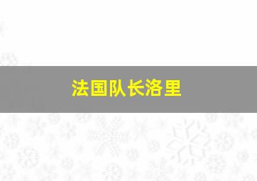 法国队长洛里