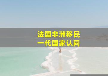 法国非洲移民一代国家认同