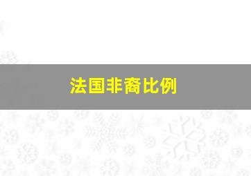 法国非裔比例