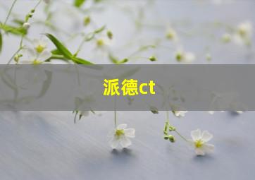 派德ct