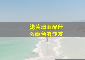 浅黄墙面配什么颜色的沙发