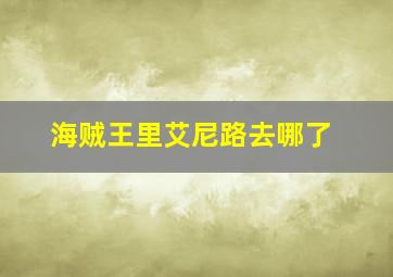 海贼王里艾尼路去哪了