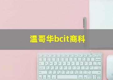 温哥华bcit商科