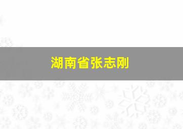 湖南省张志刚