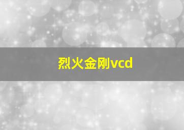 烈火金刚vcd