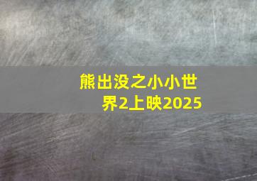 熊出没之小小世界2上映2025