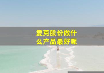 爱克股份做什么产品最好呢