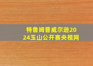 特鲁姆普威尔逊2024玉山公开赛央视网