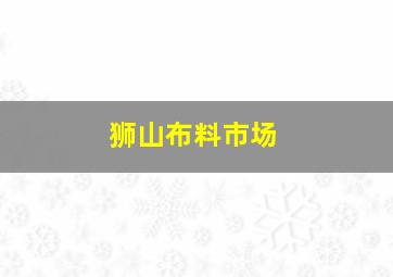 狮山布料市场