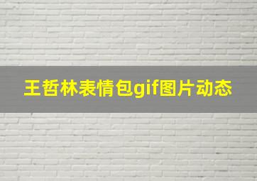 王哲林表情包gif图片动态