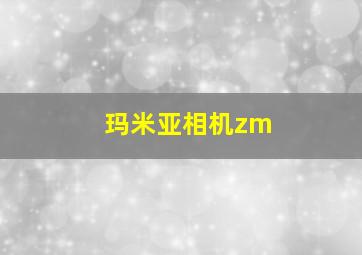 玛米亚相机zm