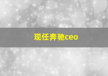 现任奔驰ceo