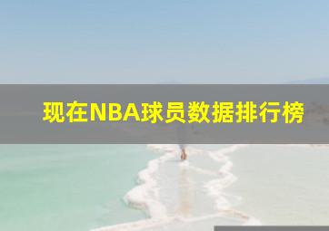 现在NBA球员数据排行榜