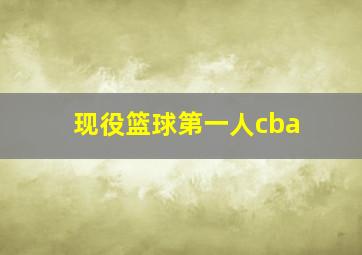 现役篮球第一人cba