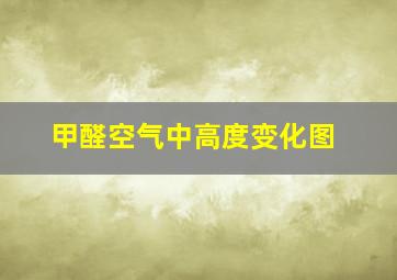 甲醛空气中高度变化图