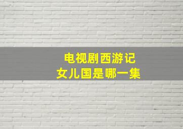 电视剧西游记女儿国是哪一集