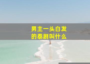 男主一头白发的泰剧叫什么