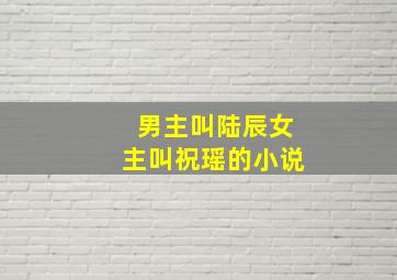 男主叫陆辰女主叫祝瑶的小说