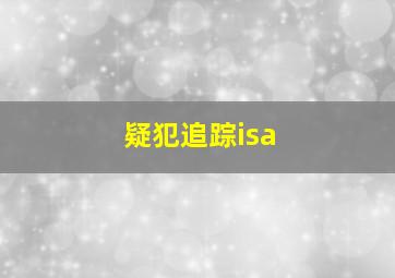 疑犯追踪isa